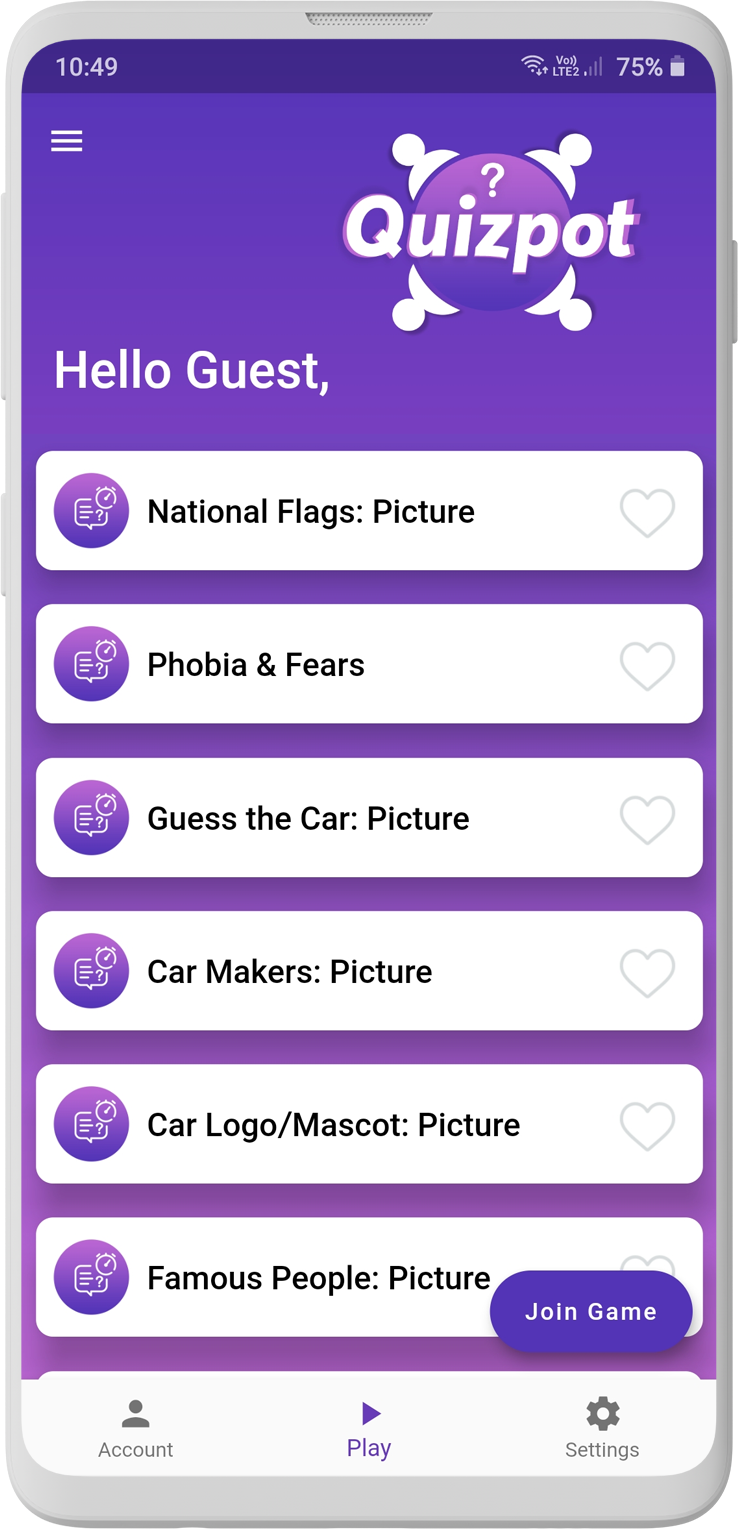 Quizpot Multiplayer Online Quiz Game